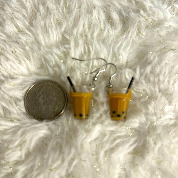 Boba Tea Earrings - Picture 2 of 6
